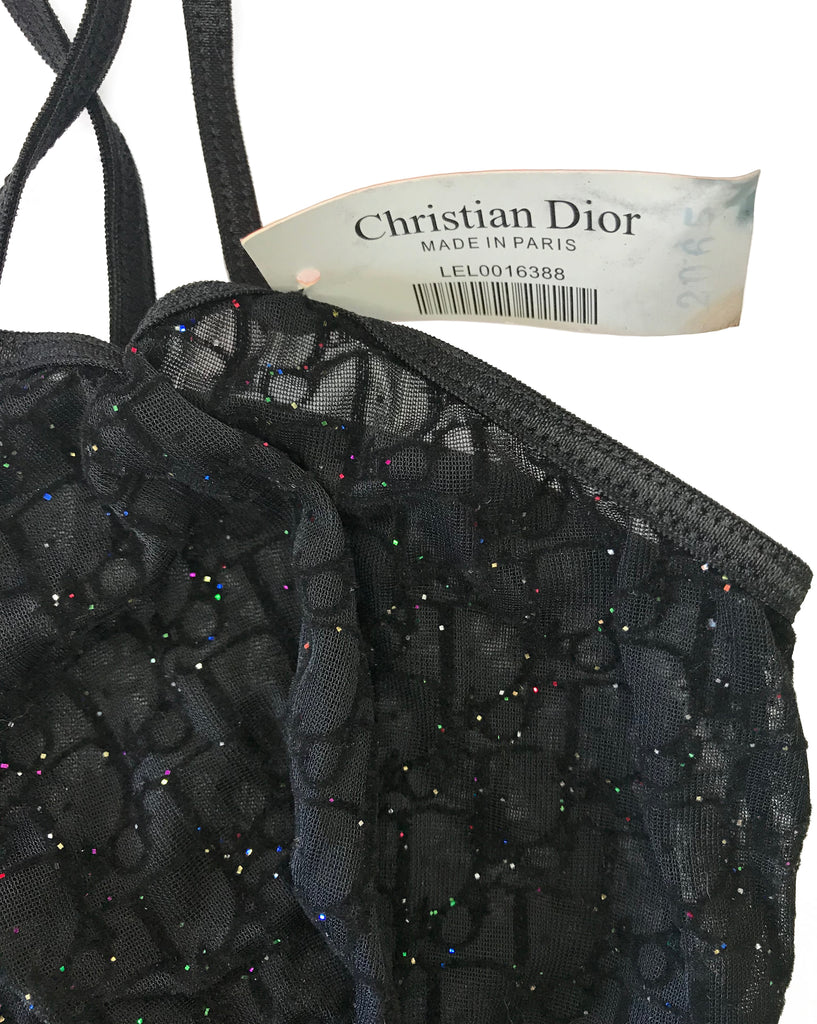Fruit Vintage Christian Dior Logo Print Lingerie Night Gown