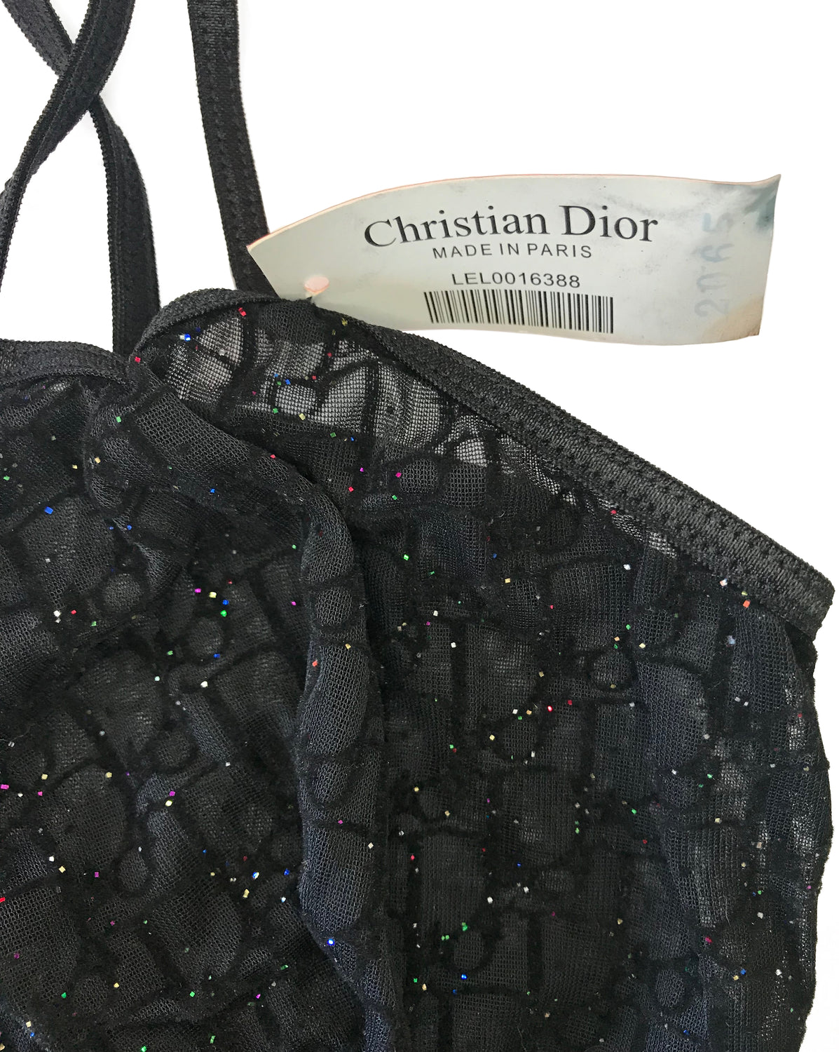 Fruit Vintage Christian Dior Logo Print Lingerie Night Gown