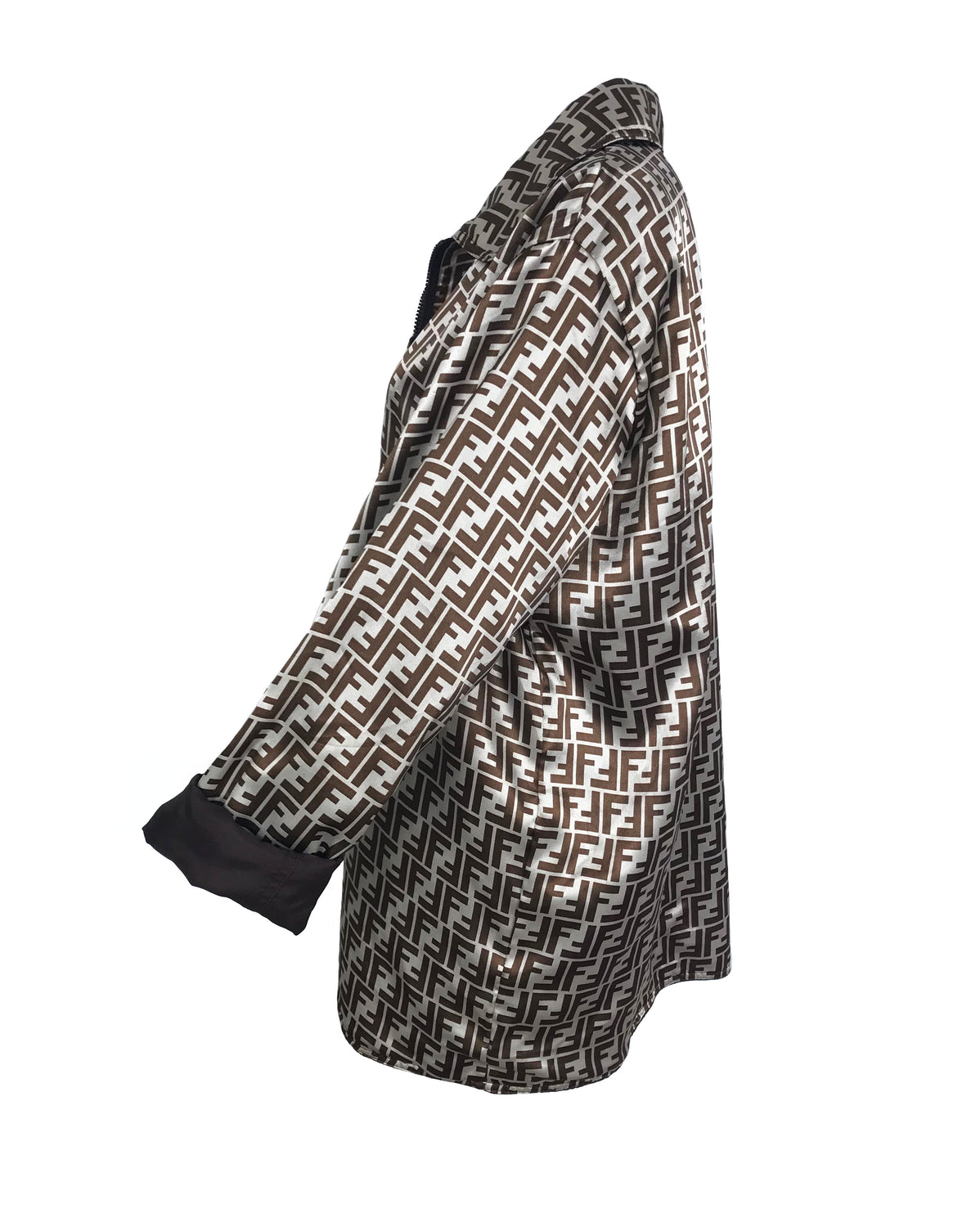 Fruit Vintage Fendi Reversible Logo Print 1990s Coat