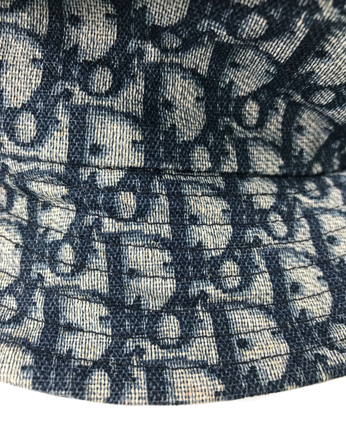 Fruit Vintage Christian Dior Blue Logo Trotter Monogram Bucket Hat by John Galliano