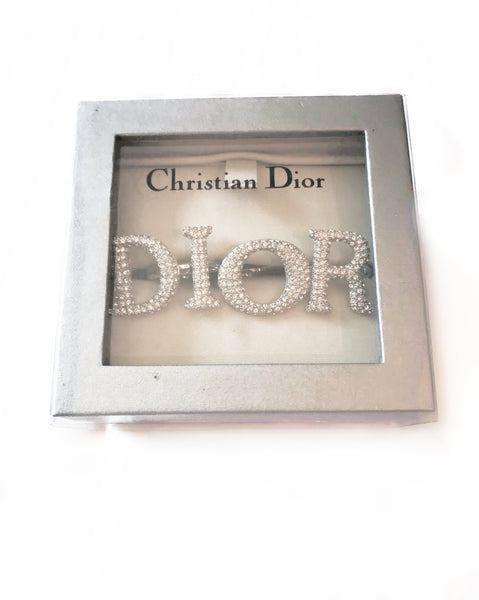 Christian Dior Diamante Logo Ring Set