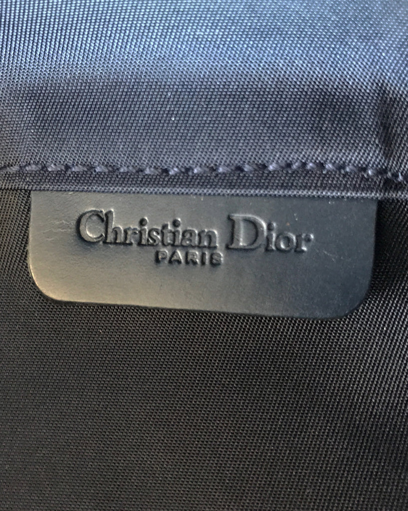 FRUIT Vintage Christian Dior Logo Monogram Denim Saddle Accessory Pouch
