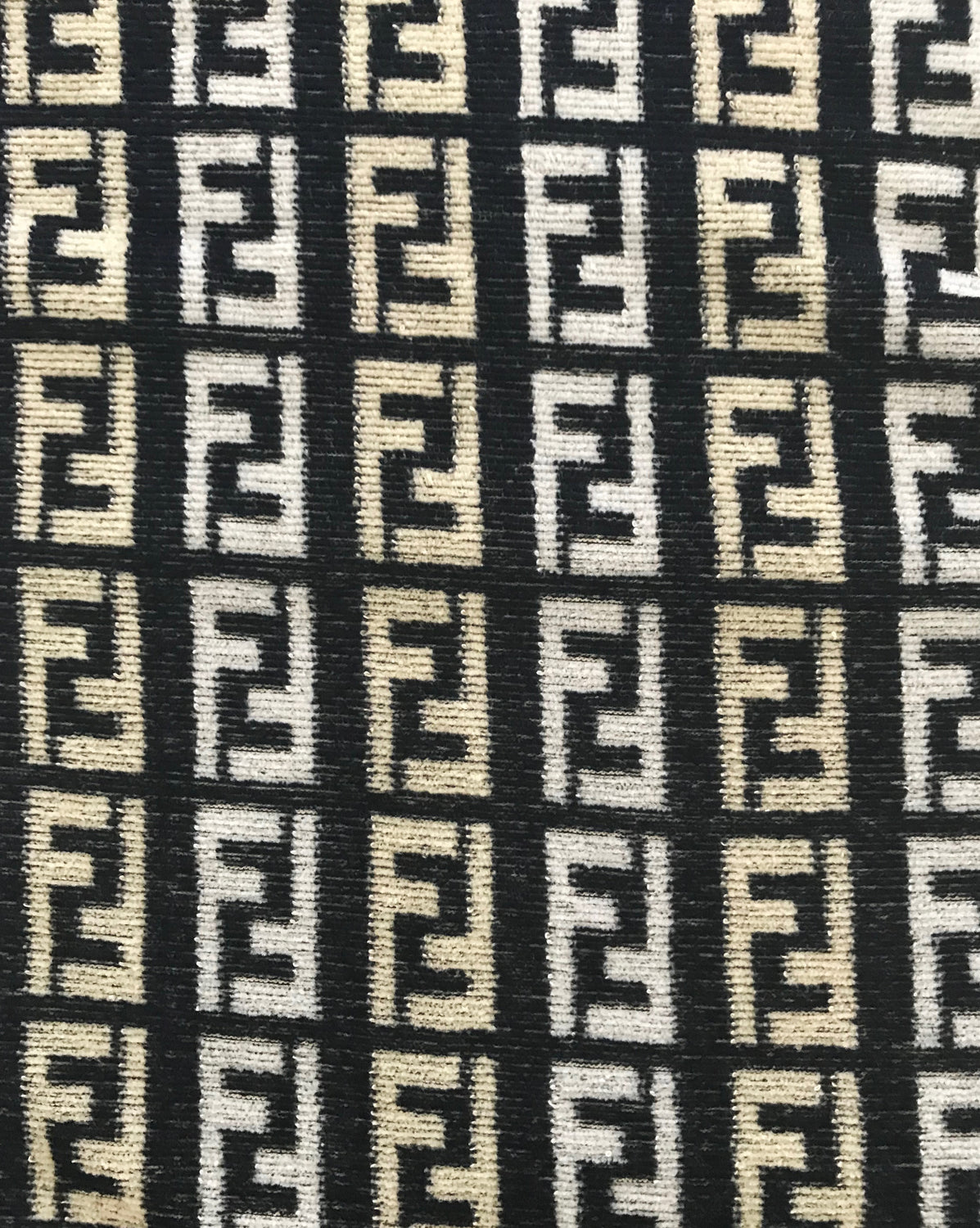 Fruit Vintage Fendi Zucca Monogram Print Logo Velour Dress Kylie Jenner