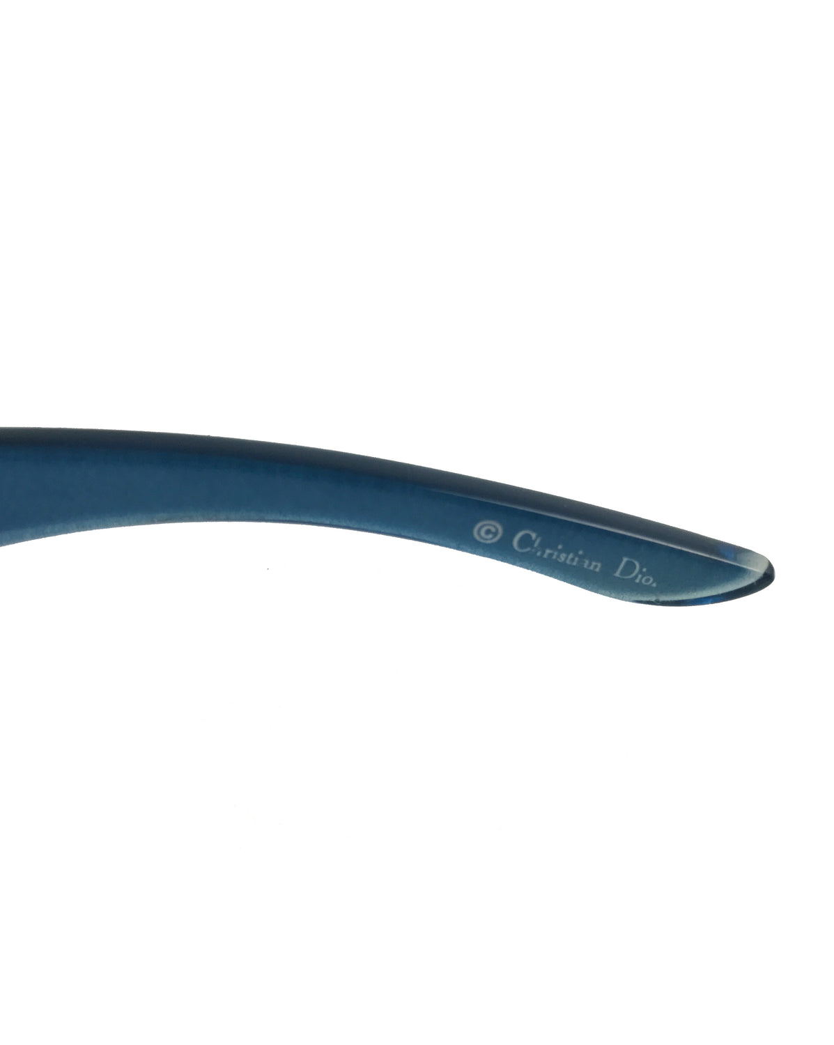 FRUIT Vintage Christian Dior 1990s Blue translucent sunglasses