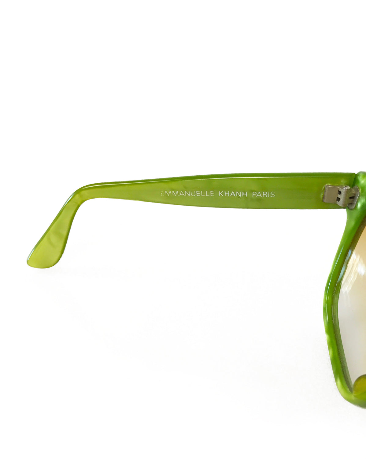FRUIT Vintage Emmanuelle Khahn Green Oversized Sunglasses 1980s retro
