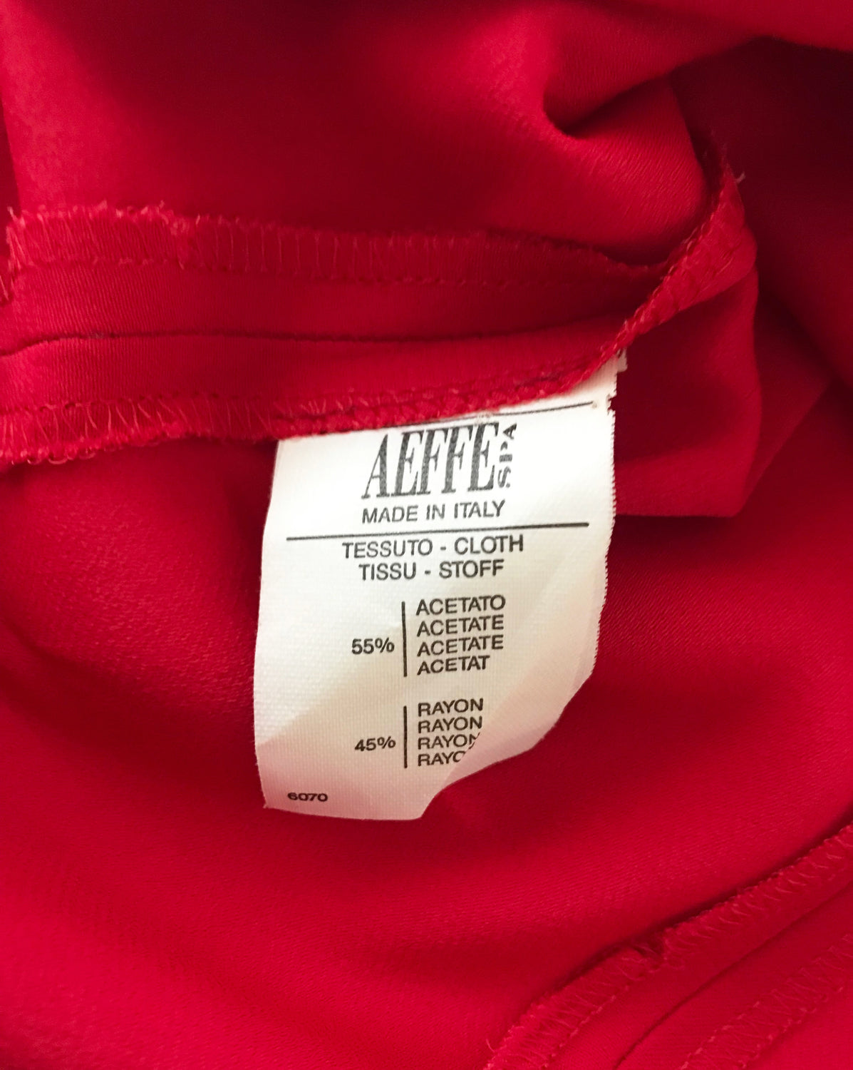 Fruit Vintage Moschino Logo Text Slogan Top Red Gold Embroidery