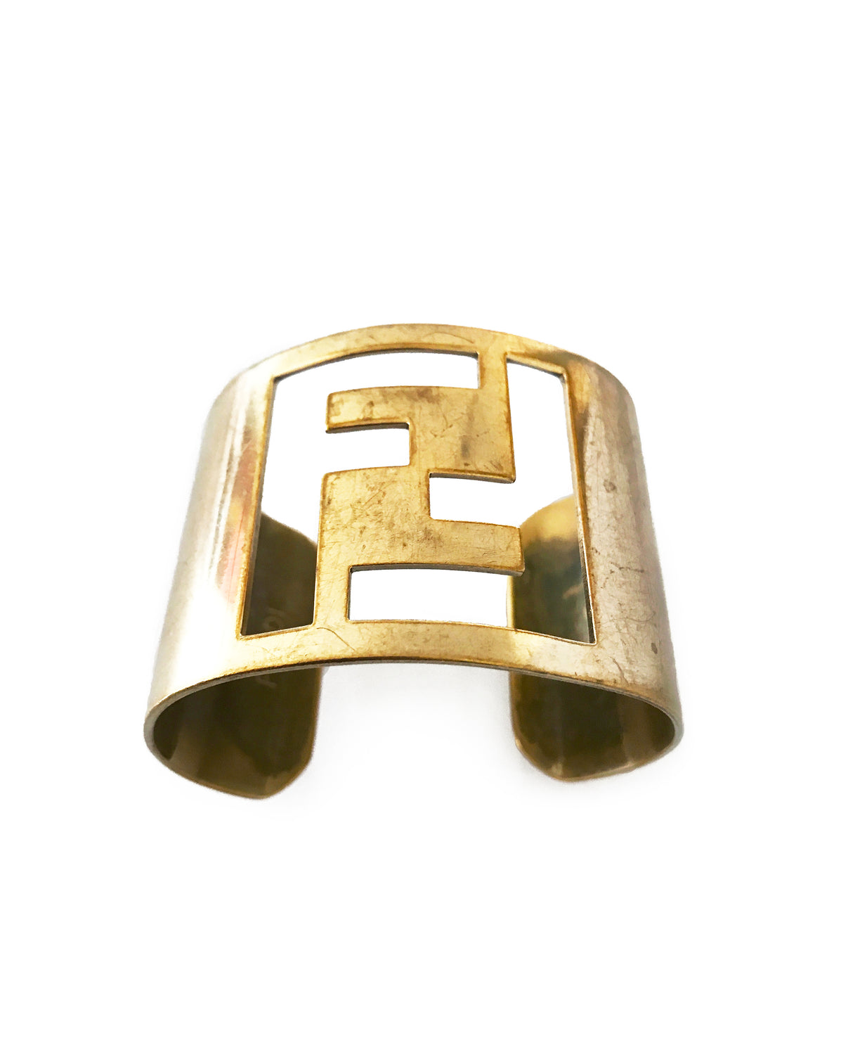 FRUIT Vintage Fendi 1990s Logo Cut-Out Cuff Monogram