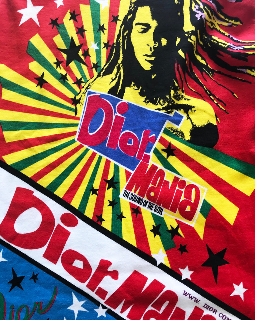 Fruit Vintage Christian Dior Rare Dior Rasta Logo Print Tank Top by John Galliano