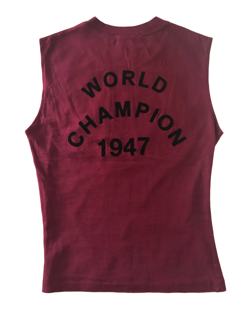 Fruit Vintage Christian Dior Red Black J'adore Dior Logo Tank Top by John Galliano