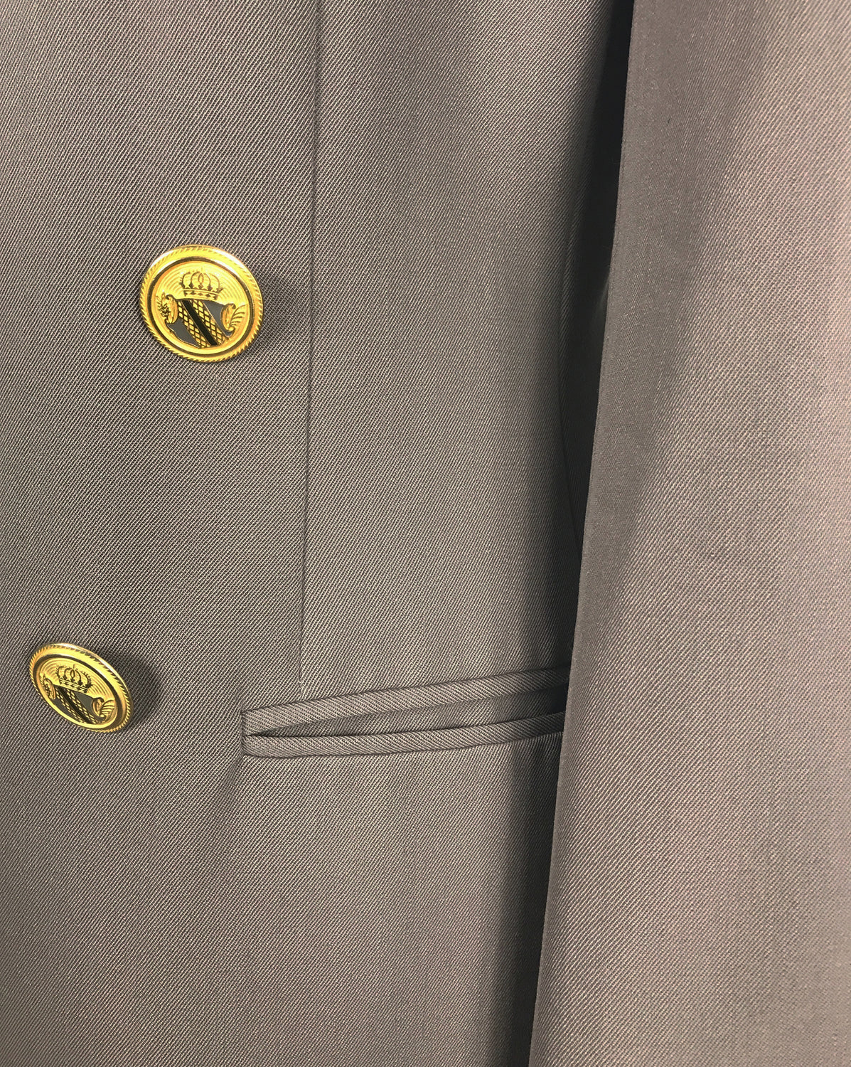 FRUIT Vintage Christian Dior 1980s Taupe Oversized Blazer gold buttons
