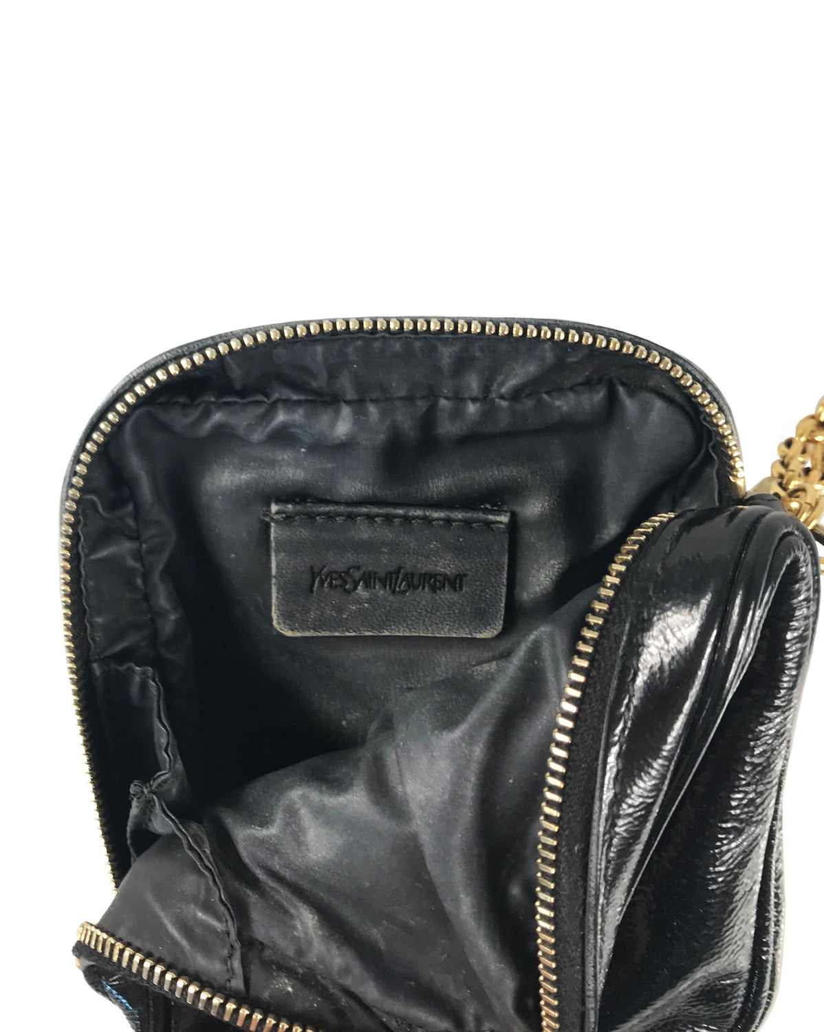 Yves Saint Laurent Patent Leather Wristlet