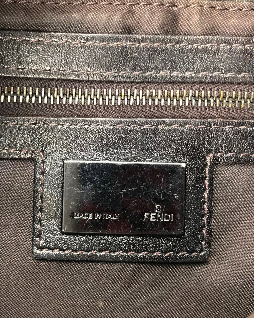 Fruit Vintage Fendi Zucca Logo Monogram Print Baguette Handbag