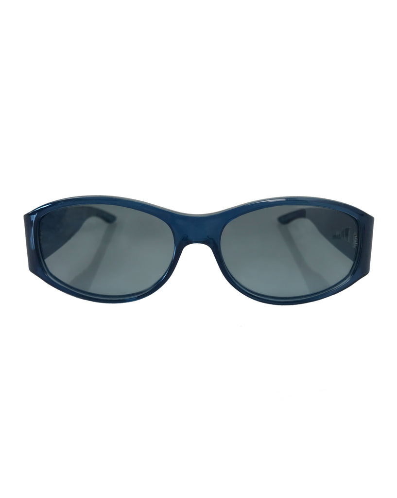 FRUIT Vintage Christian Dior 1990s Blue translucent sunglasses