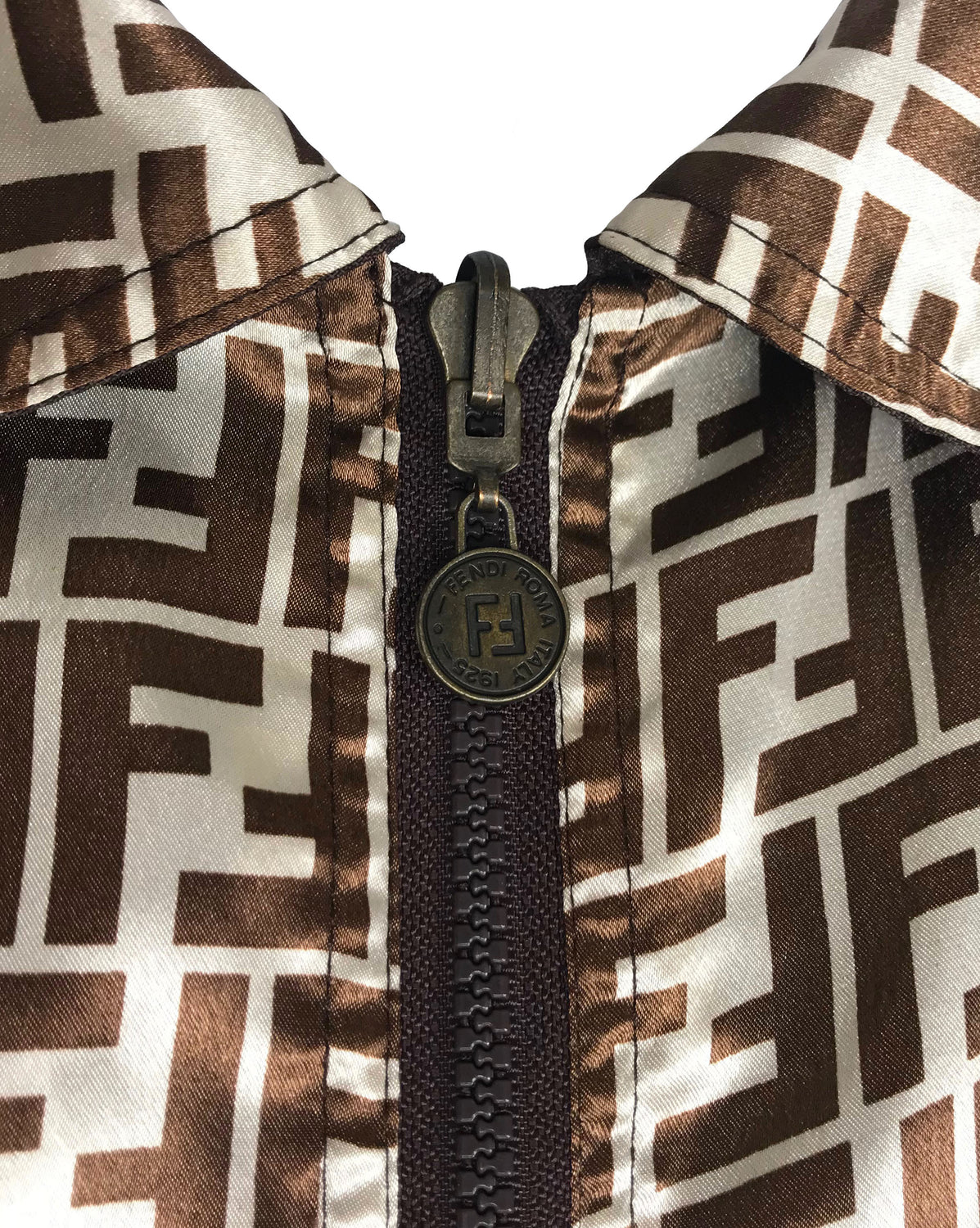 Fruit Vintage Fendi Reversible Logo Print 1990s Coat