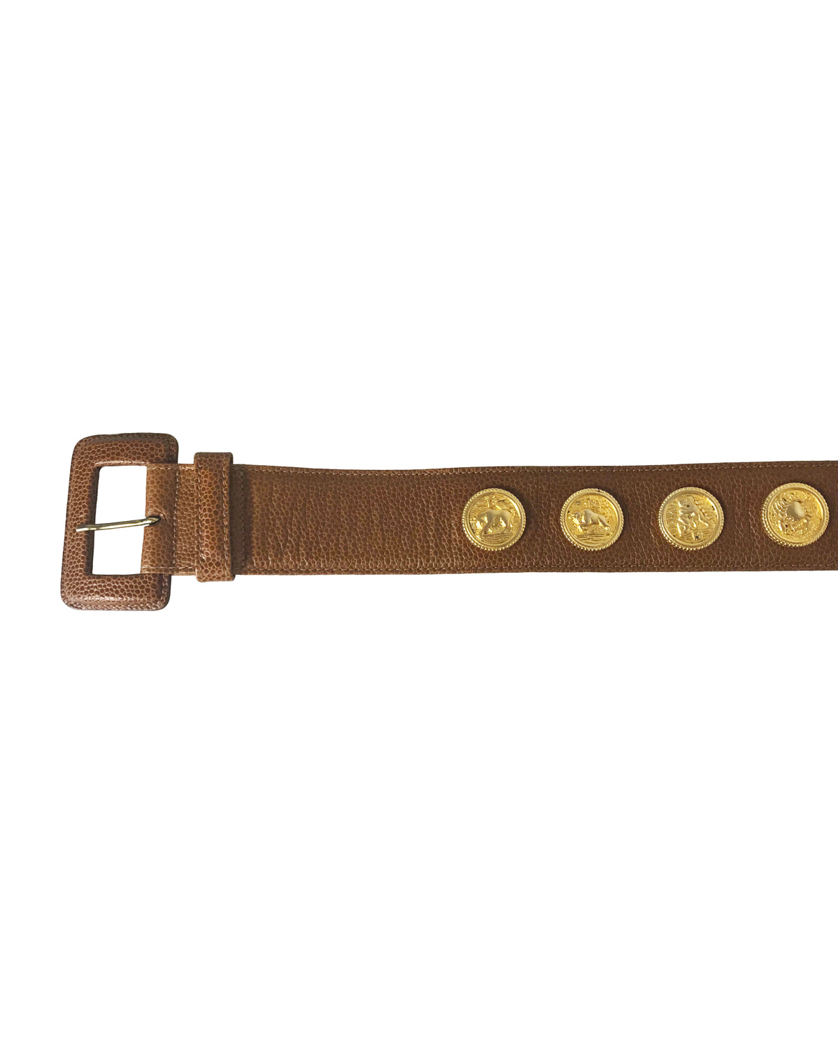 Fruit Vintage Fendi Zodiac Coin Belt