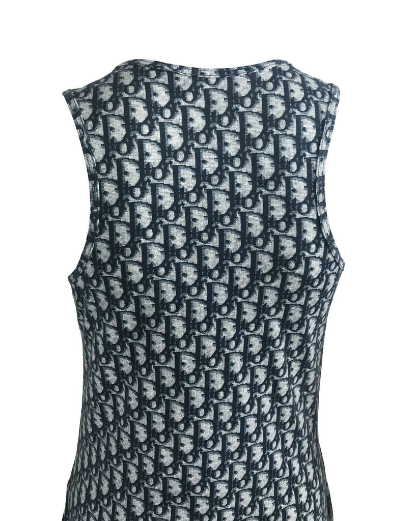 Fruit Vintage Christian Dior Logo Print Tank Dress