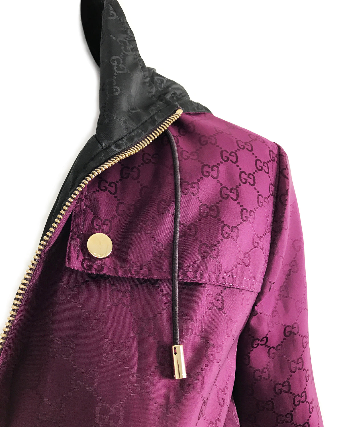FRUIT Vintage Gucci 1990s monogram Logo Print Spray Jacket