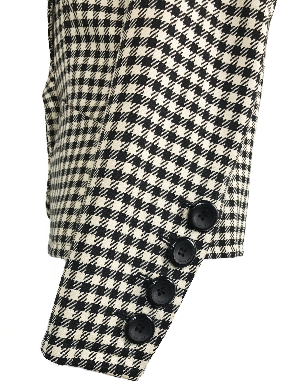 1987 SHOP Vintage Yves Saint Laurent Cropped Check Jacket 1980s hounds tooth
