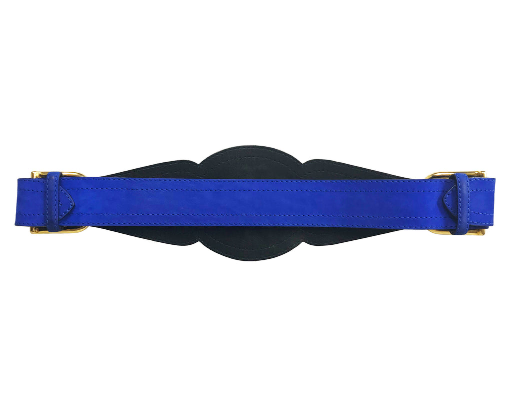 Fruit Vintage Yves Saint Laurent Rare Blue Suede Logo Belt