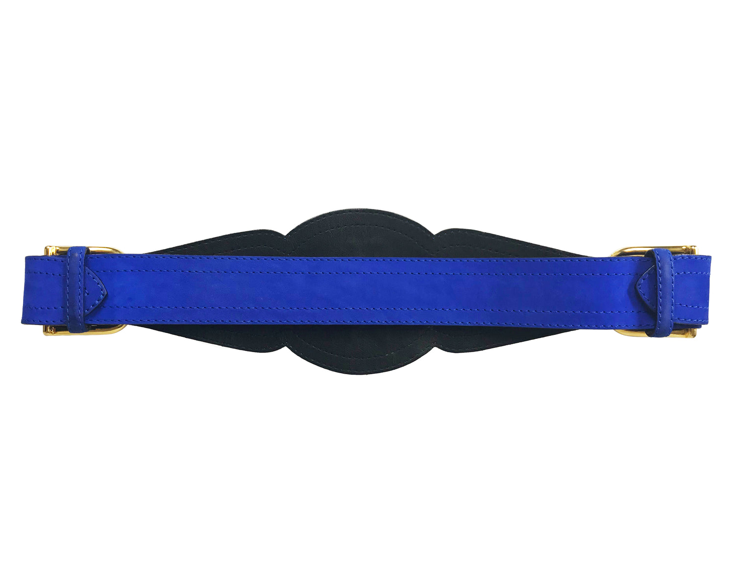 Fruit Vintage Yves Saint Laurent Rare Blue Suede Logo Belt