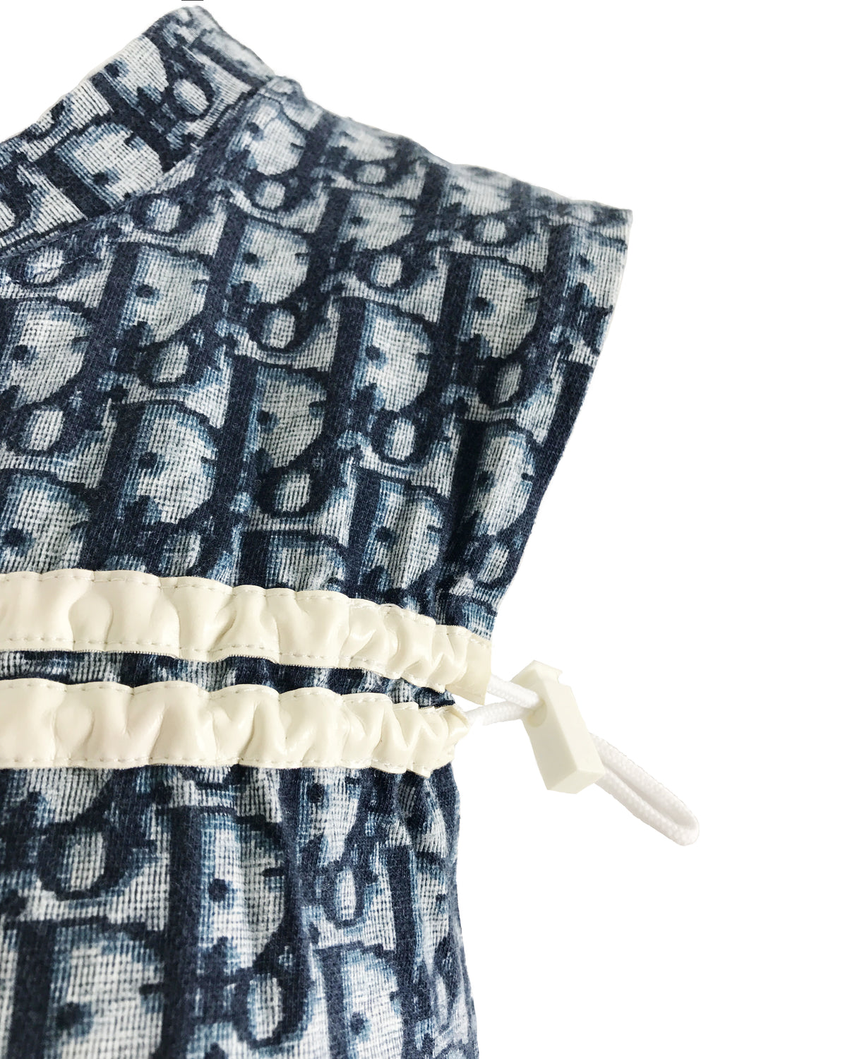 Fruit Vintage Christian Dior Navy Monogram logo trotter/oblique print tank top from the early 2000s designed by John Galliano, a Christian Dior collectors dream.