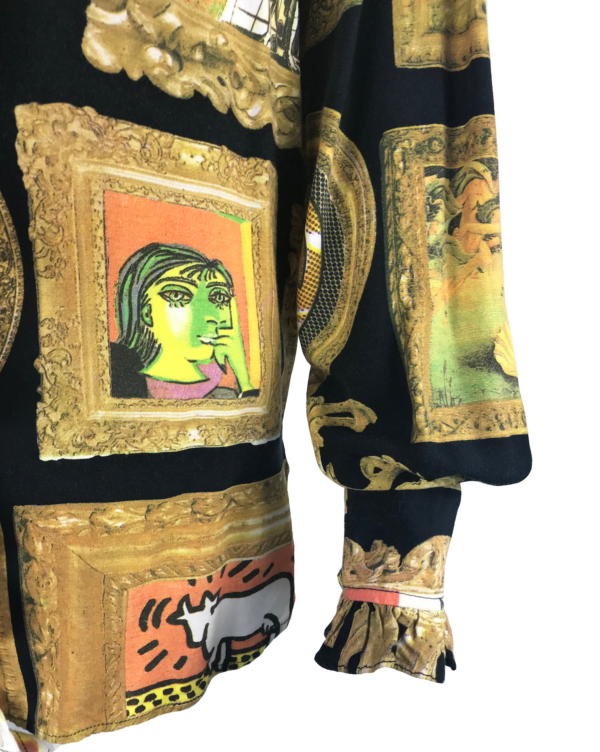Moschino Rare 'Art Is Love' Print 1990s Shirt