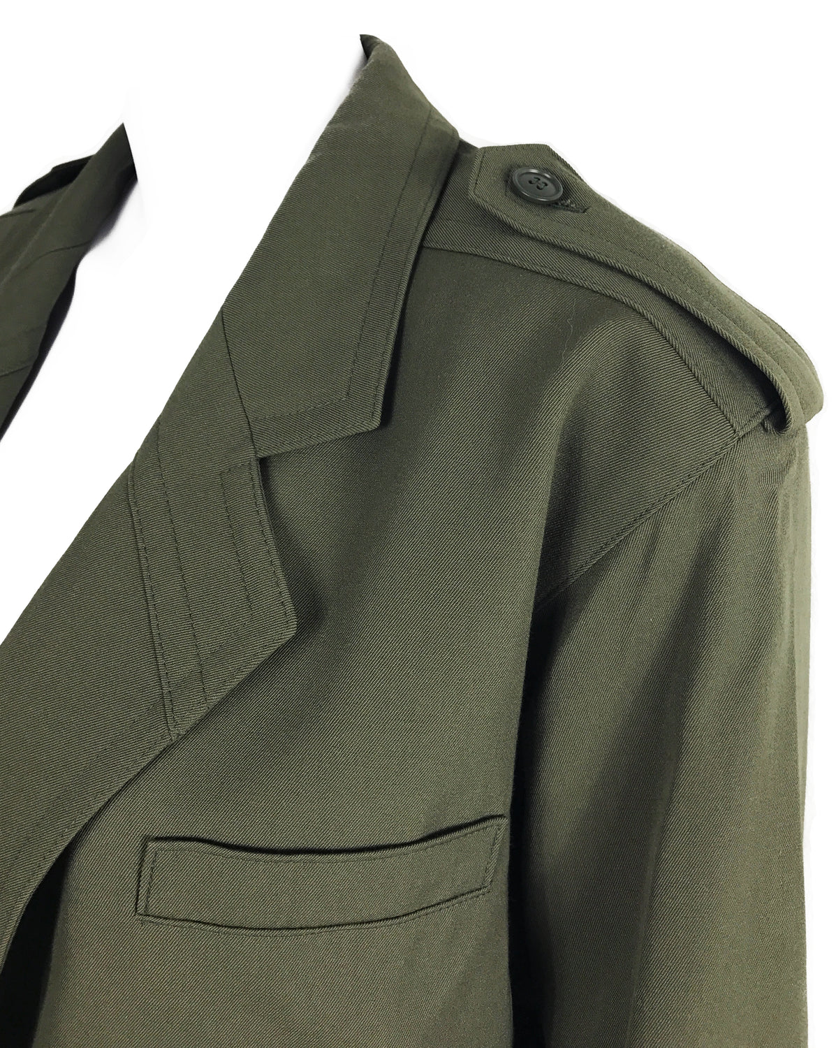 FRUIT Vintage Escada Military Batwing Jacket Khaki 1980s