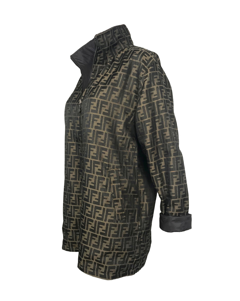 Fruit Vintage Fendi Zucca Print 1990s Coat