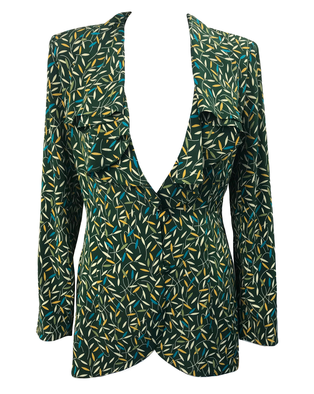 Norma Kamali Dead Stock Green Blouse