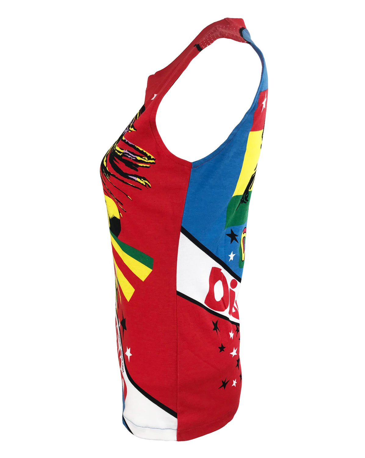 Fruit Vintage Christian Dior Rare Dior Rasta Logo Print Tank Top by John Galliano
