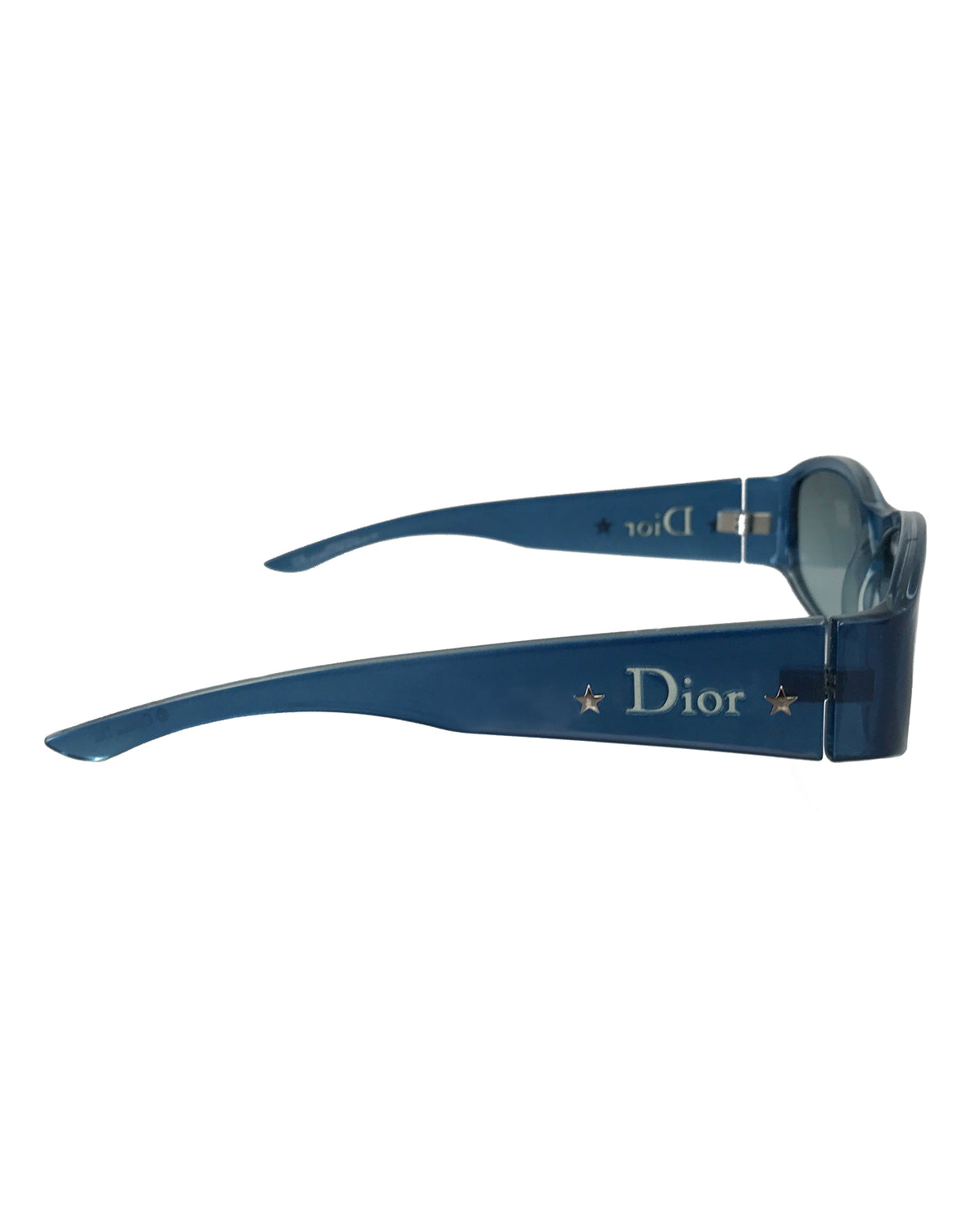 FRUIT Vintage Christian Dior 1990s Blue translucent sunglasses