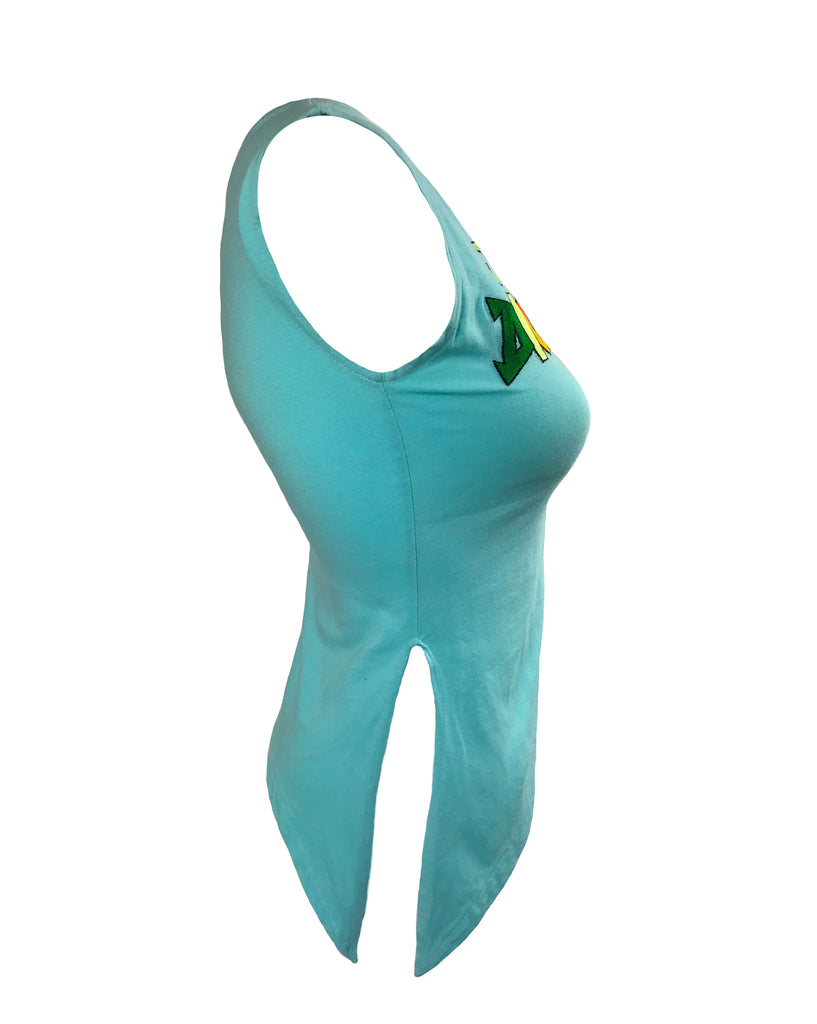 Fruit Vintage Christian Dior 'Dior Drama' Blue Tank top by John Galliano