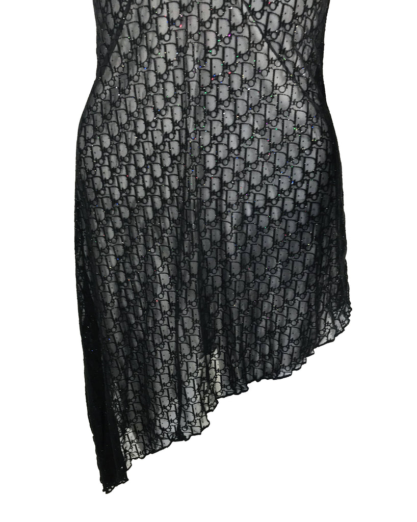 Fruit Vintage Christian Dior Logo Print Lingerie Night Gown