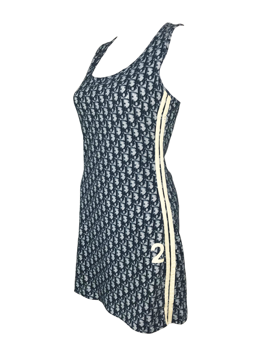 Fruit Vintage Christian Dior Logo Print Tank Dress