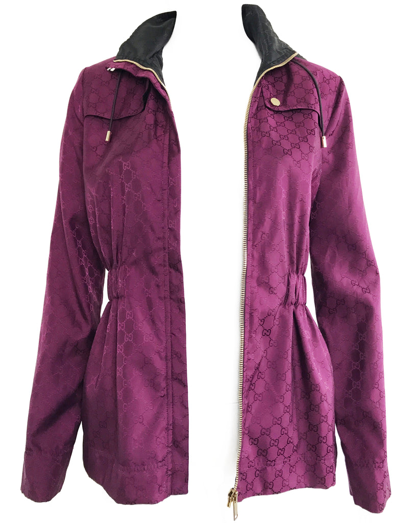 FRUIT Vintage Gucci 1990s monogram Logo Print Spray Jacket
