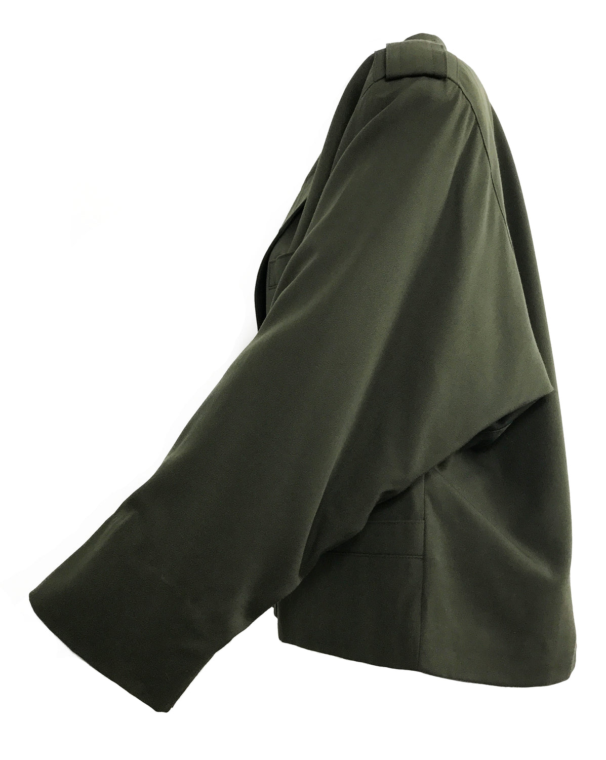 FRUIT Vintage Escada Military Batwing Jacket Khaki 1980s