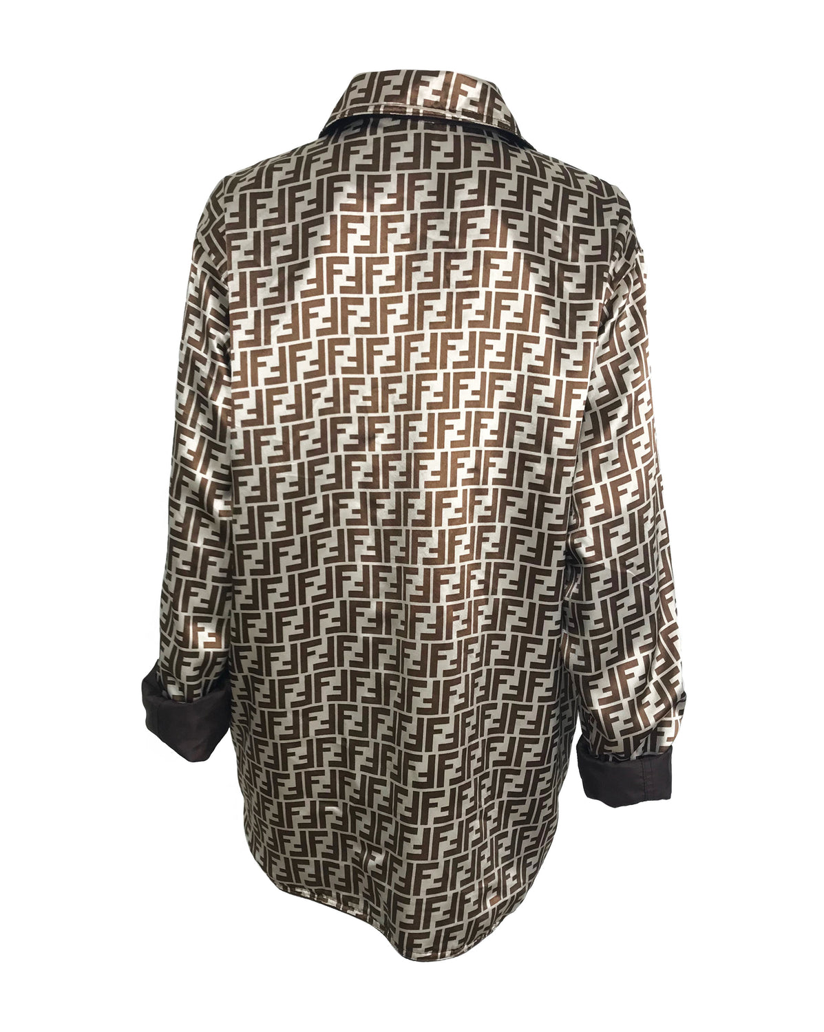 Fruit Vintage Fendi Reversible Logo Print 1990s Coat