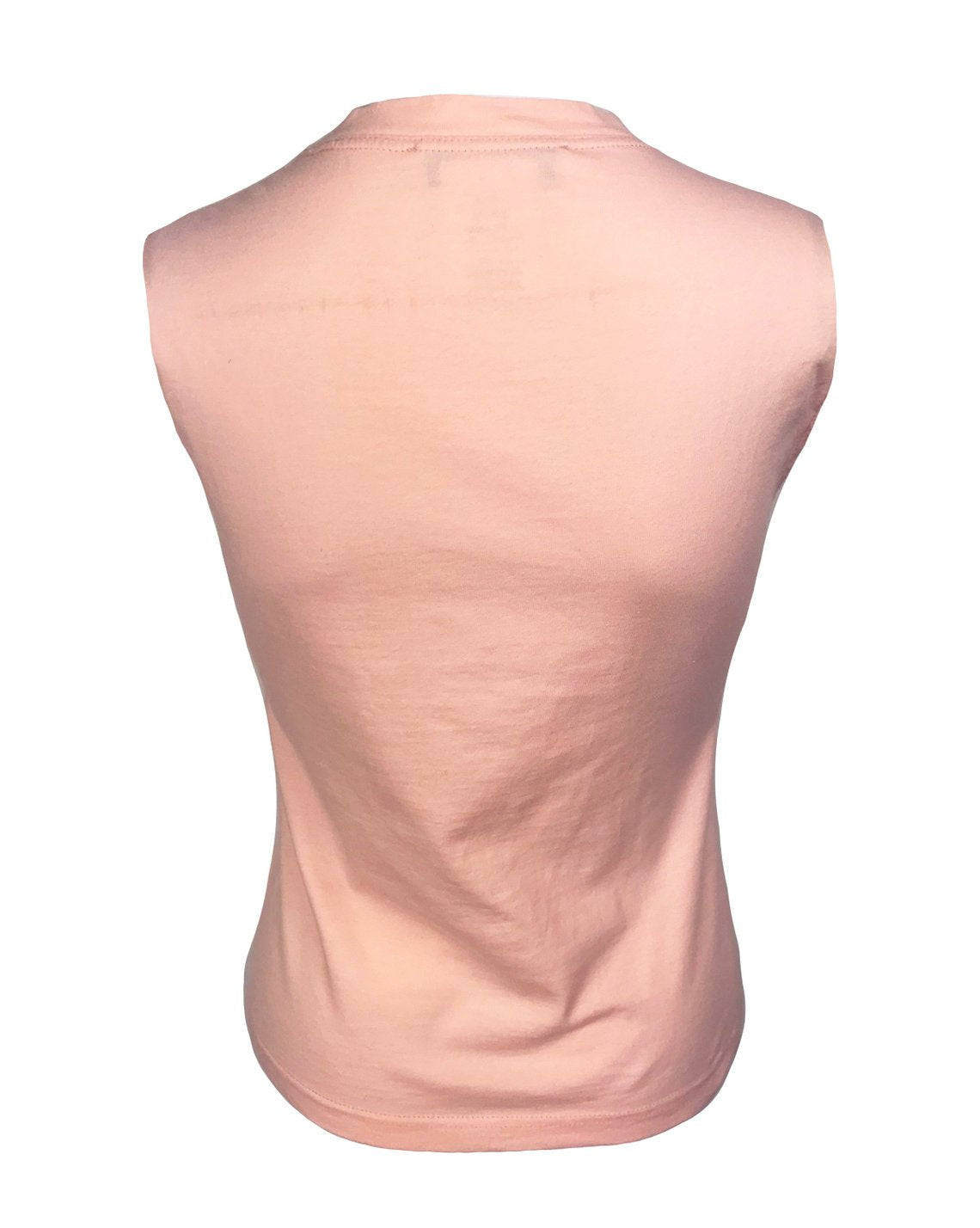 Fruit Vintage Christian Dior Pink Logo tank top dating to the Galliano era Dior, features a Denim look transfer design Monogram.