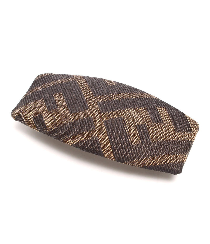 Fruit Vintage Fendi Zucca logo barrette hair clip in the classic Fendi Zucca canvas.
