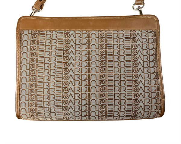 Calvin Klein shopper bag with monogram pouch in brown mix