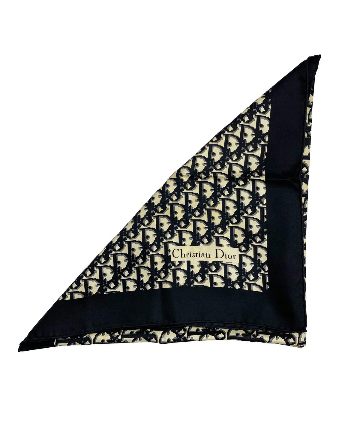 Christian Dior Trotter Logo Scarf