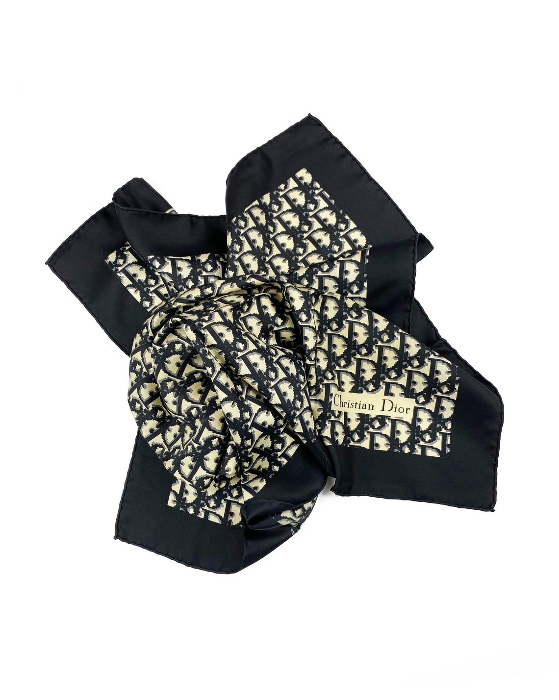 Christian Dior Trotter Logo Scarf