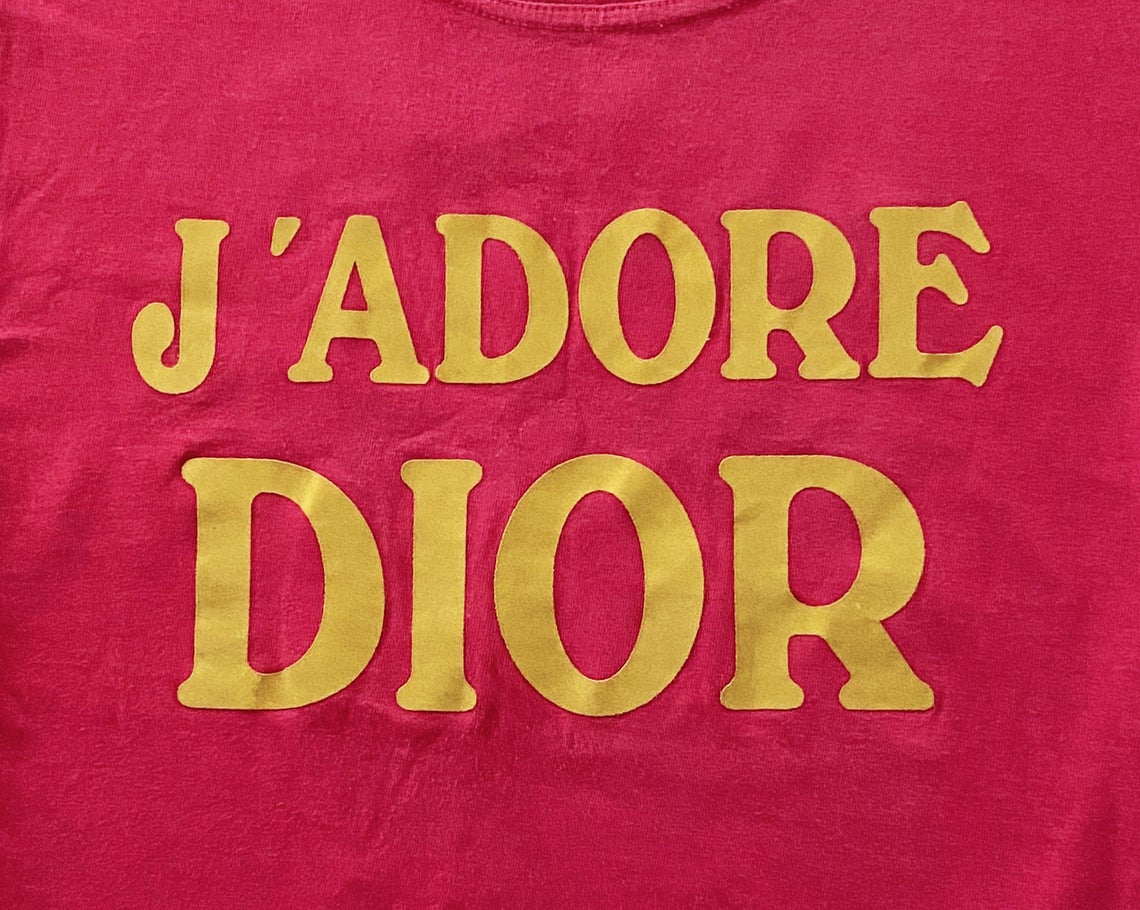 Fruit Vintage Christian Dior J'adore Dior tank by John Galliano in dark pink and yellow, this classic tank is one of those iconic pieces that simply never dates (and looks incredible when styled with high waisted jeans).