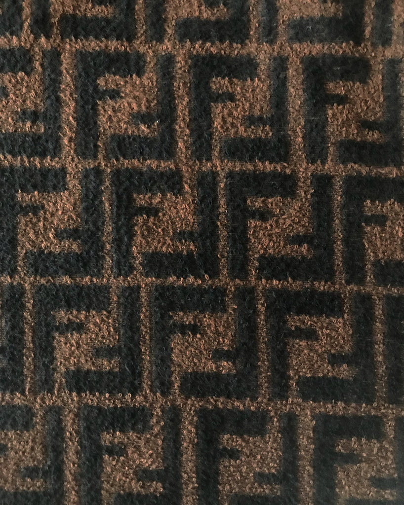 FRUIT Vintage  Fendi Zucca print logo monogram t-shirt dating to the 90s, made from the cutest terry towelling fabric