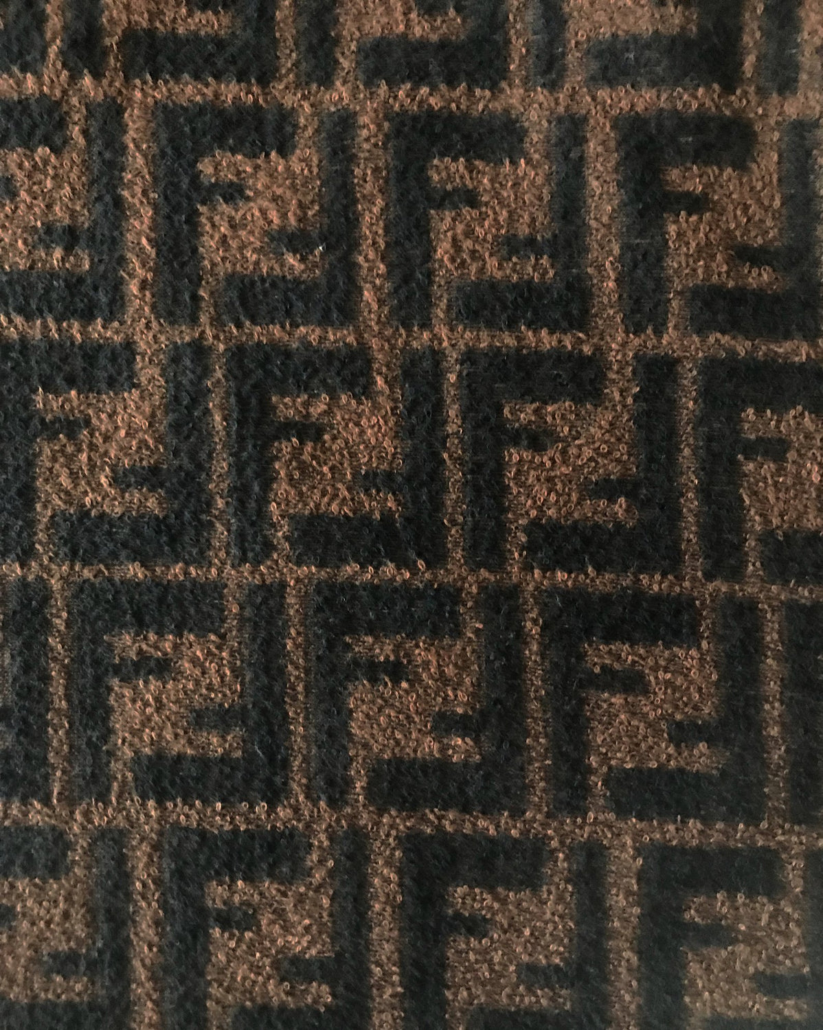 FRUIT Vintage  Fendi Zucca print logo monogram t-shirt dating to the 90s, made from the cutest terry towelling fabric