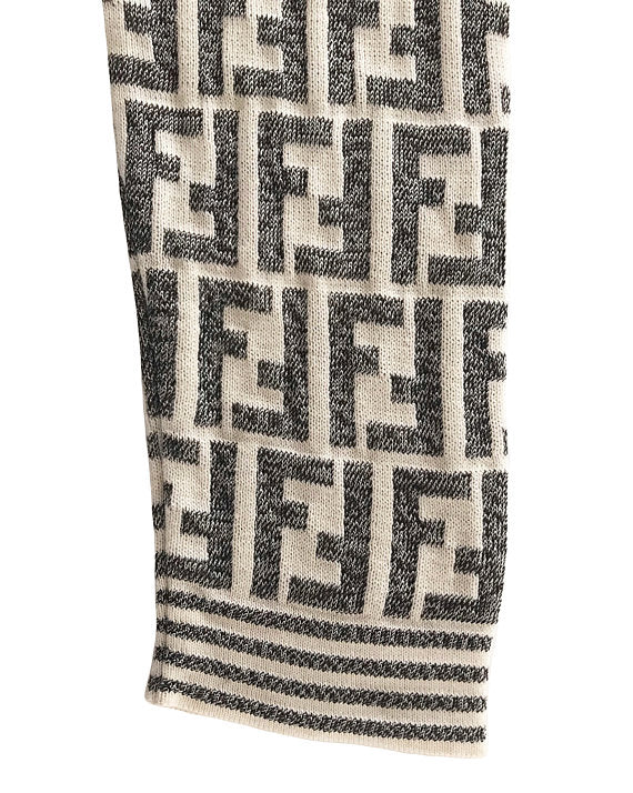 Fruit Vintage Fendi Zucca Monogram Knit Sweater Jumper Top
