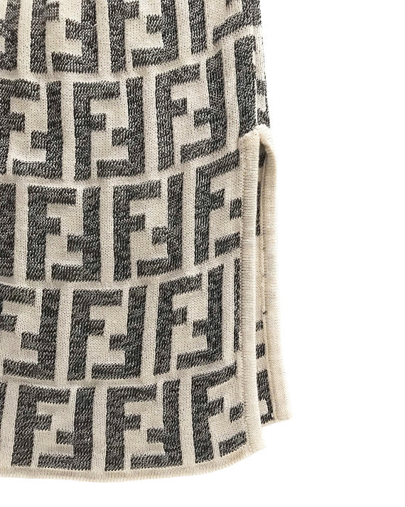 Fruit Vintage Fendi Zucca Monogram Knit Sweater Jumper Top
