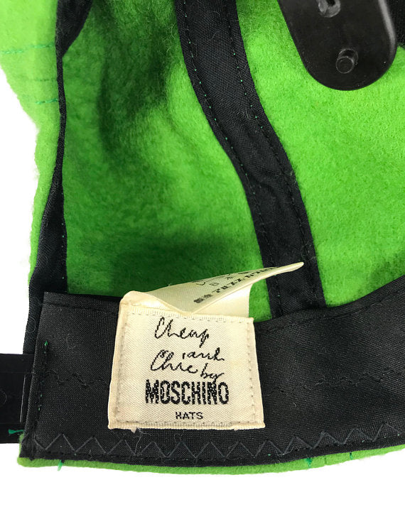 FRUIT Vintage Moschino smiley face logo icon trucker hat cap