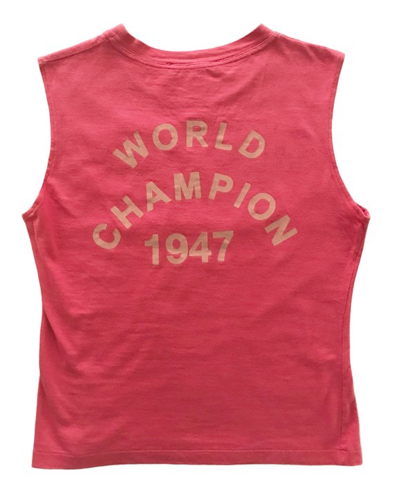 Fruit Vintage Christian Dior Pink J'adore Dior Logo Tank Top by John Galliano