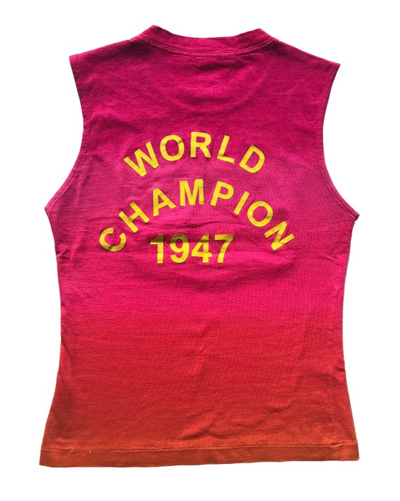 Fruit Vintage Jadore Dior Logo Monogram Ombre Pink Tank Top